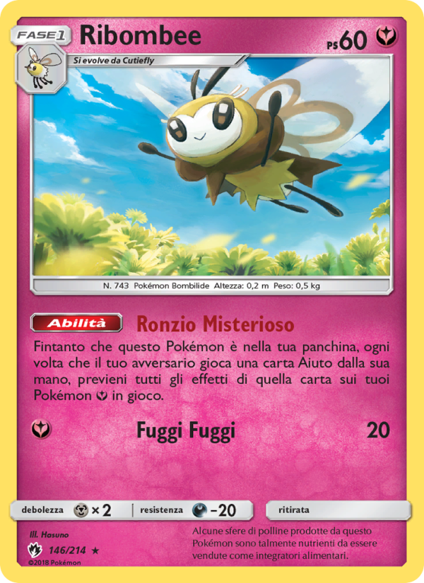 Ribombee 146/236 — Lost Thunder (Italian Pokémon TCG card)