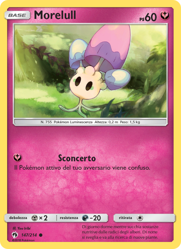 Morelull 147/236 — Lost Thunder (Italian Pokémon TCG card)