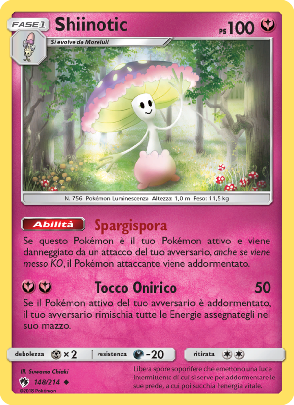 Shiinotic 148/236 — Lost Thunder (Italian Pokémon TCG card)