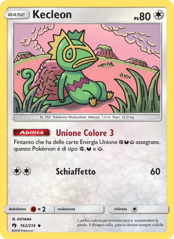 Kecleon 162/236 — Lost Thunder (Italian Pokémon TCG card)
