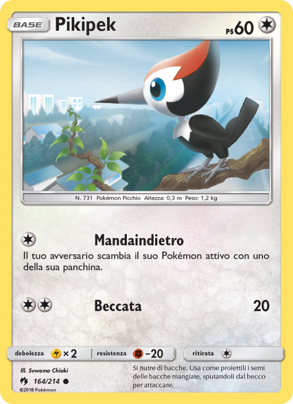 Pikipek 164/236 — Lost Thunder (Italian Pokémon TCG card)