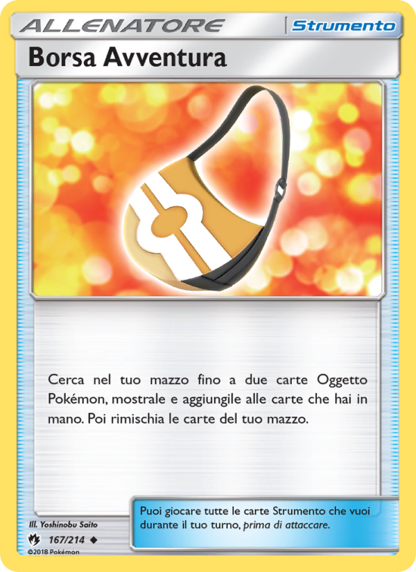 Borsa Avventura 167/236 — Lost Thunder (Italian Pokémon TCG card)