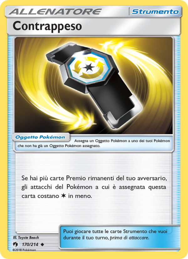 Contrappeso 170/236 — Lost Thunder (Italian Pokémon TCG card)