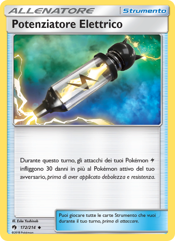 Potenziatore Elettrico 172/236 — Lost Thunder (Italian Pokémon TCG card)
