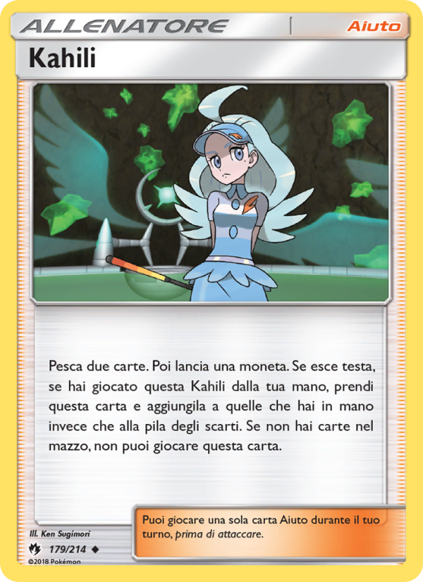 Kahili 179/236 — Lost Thunder (Italian Pokémon TCG card)
