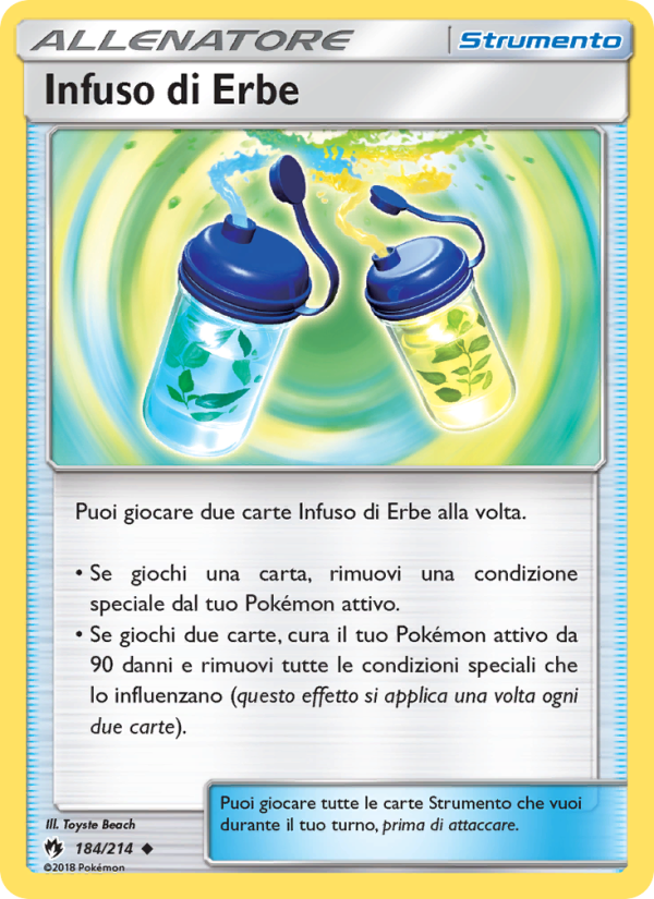 Infuso di Erbe 184/236 — Lost Thunder (Italian Pokémon TCG card)