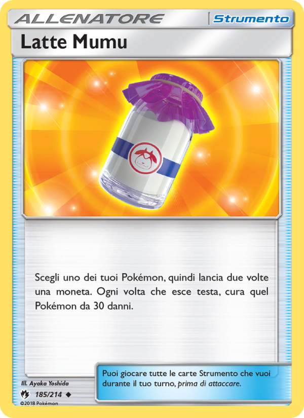 Latte Mumu 185/236 — Lost Thunder (Italian Pokémon TCG card)