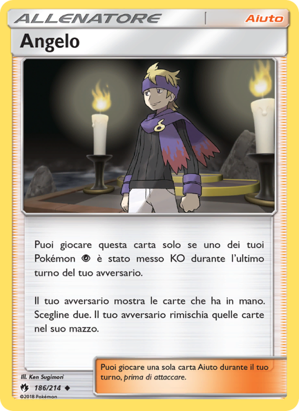 Angelo 186/236 — Lost Thunder (Italian Pokémon TCG card)
