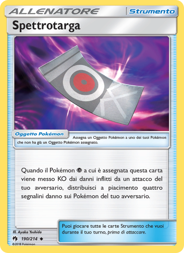 Spettrotarga 190/236 — Lost Thunder (Italian Pokémon TCG card)