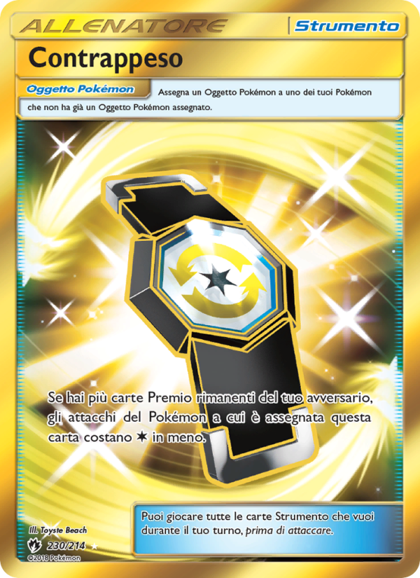 Contrappeso 230/236 — Lost Thunder (Italian Pokémon TCG card)