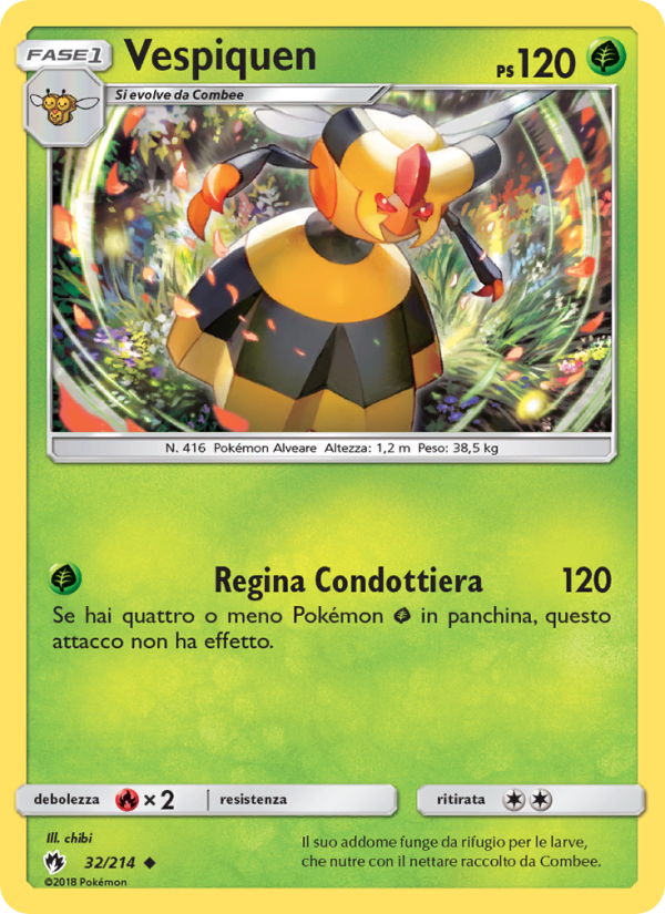 Vespiquen 032/236 — Lost Thunder (Italian Pokémon TCG card)