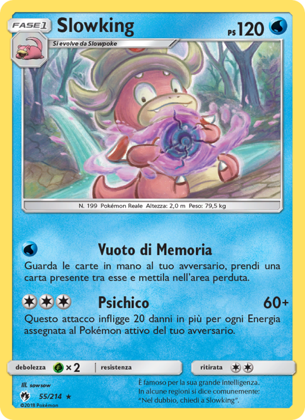 Slowking 055/236 — Lost Thunder (Italian Pokémon TCG card)