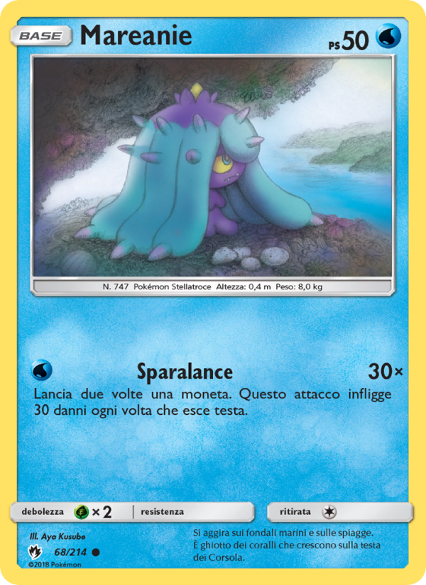 Mareanie 068/236 — Lost Thunder (Italian Pokémon TCG card)