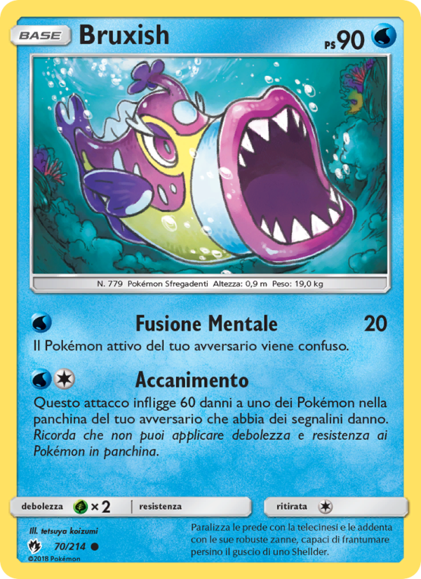 Bruxish 070/236 — Lost Thunder (Italian Pokémon TCG card)