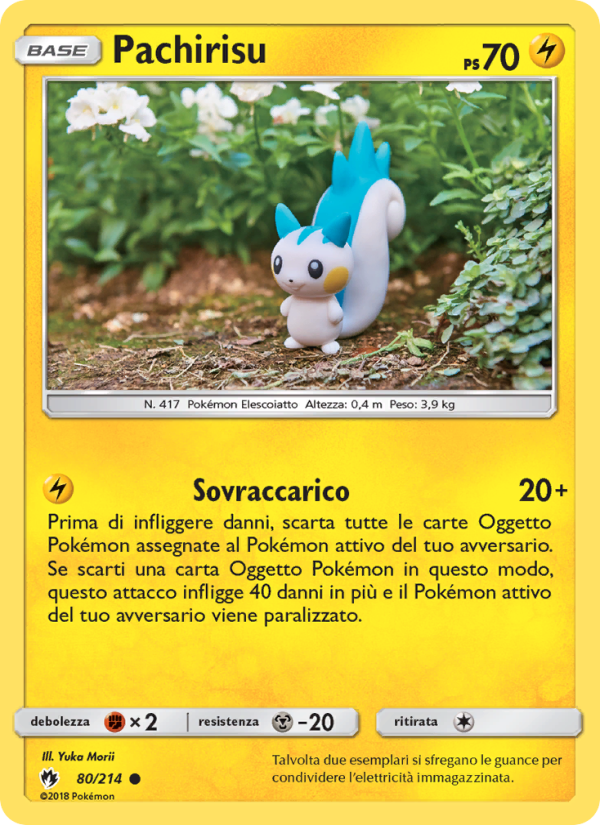 Pachirisu 080/236 — Lost Thunder (Italian Pokémon TCG card)