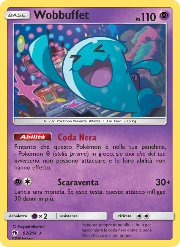 Wobbuffet 093/236 — Lost Thunder (Italian Pokémon TCG card)
