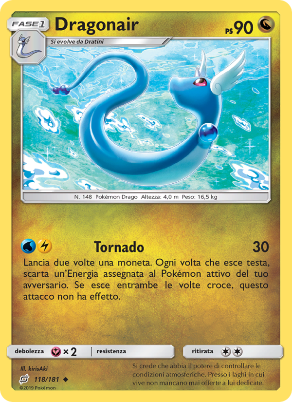 Dragonair 118/196 — Team Up (Italian Pokémon TCG card)