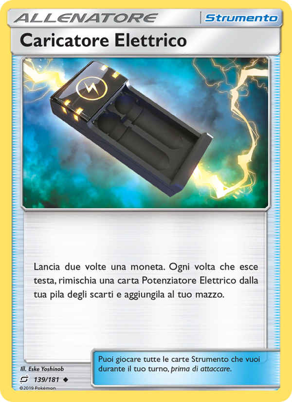 Caricatore Elettrico 139/196 — Team Up (Italian Pokémon TCG card)