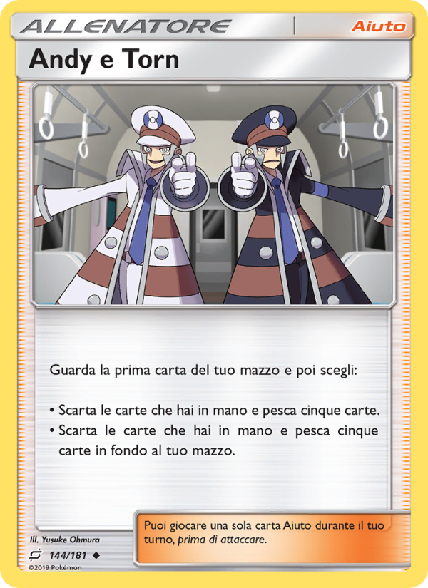 Andy e Torn 144/196 — Team Up (Italian Pokémon TCG card)