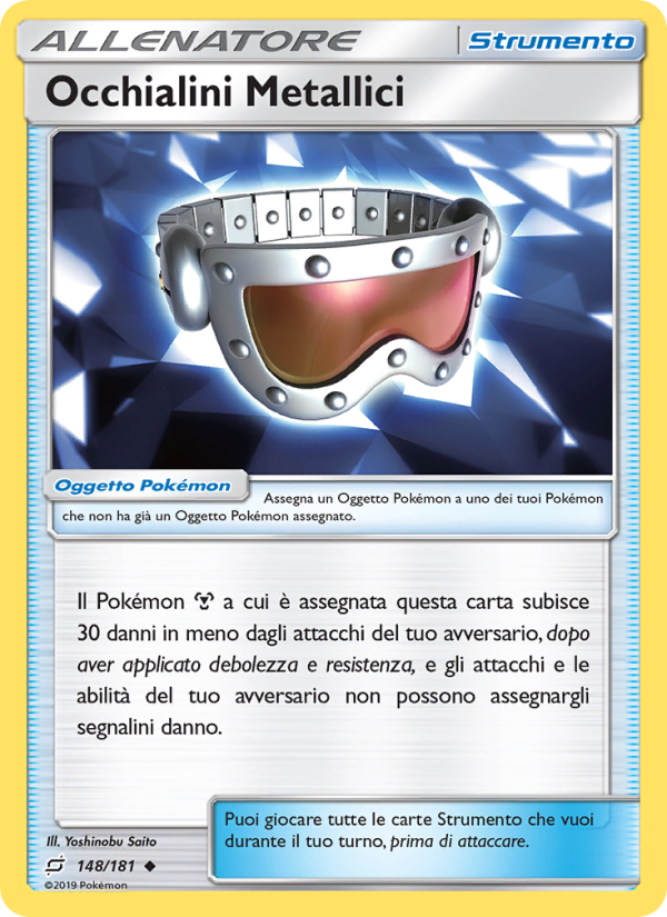 Occhialini Metallici 148/196 — Team Up (Italian Pokémon TCG card)