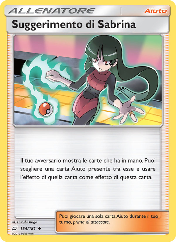Suggerimento di Sabrina 154/196 — Team Up (Italian Pokémon TCG card)