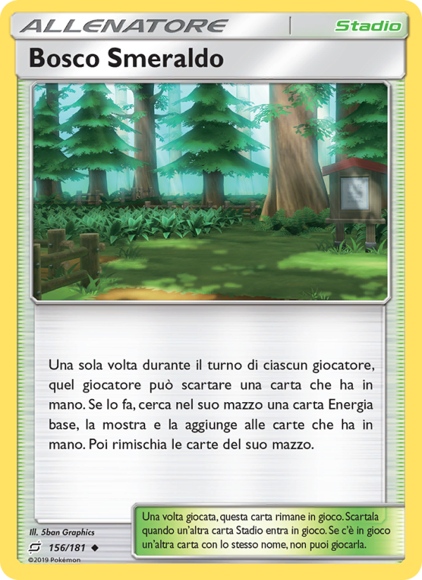 Bosco Smeraldo 156/196 — Team Up (Italian Pokémon TCG card)
