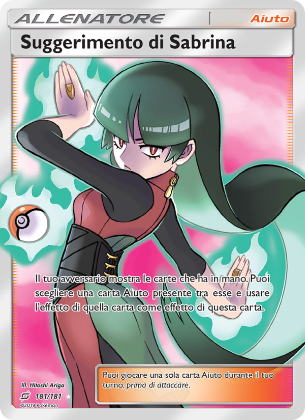 Suggerimento di Sabrina 181/196 — Team Up (Italian Pokémon TCG card)