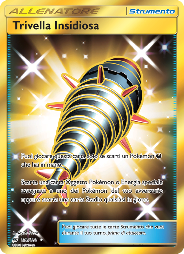 Trivella Insidiosa 192/196 — Team Up (Italian Pokémon TCG card)