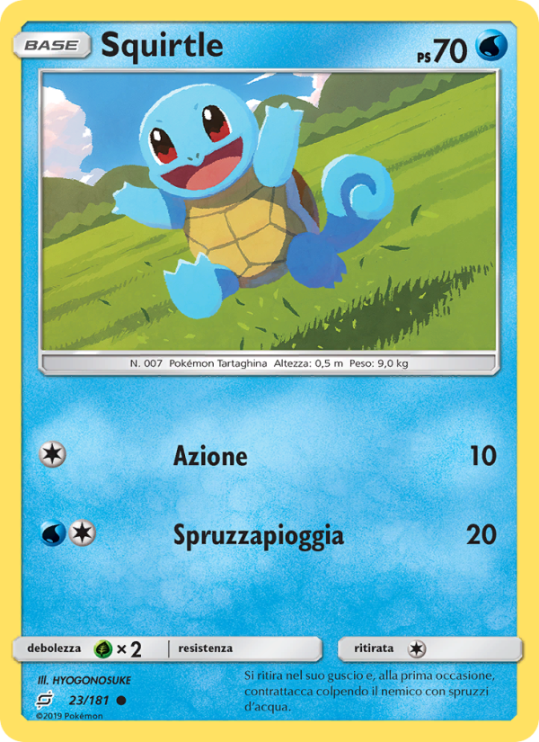 Squirtle 023/196 — Team Up (Italian Pokémon TCG card)