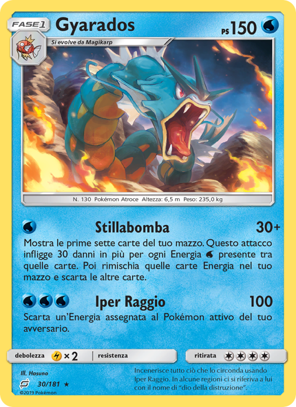 Gyarados 030/196 — Team Up (Italian Pokémon TCG card)