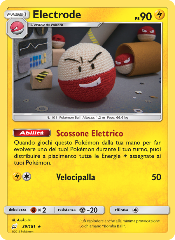 Electrode 039/196 — Team Up (Italian Pokémon TCG card)