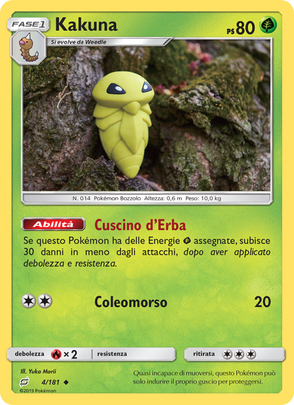 Kakuna 004/196 — Team Up (Italian Pokémon TCG card)