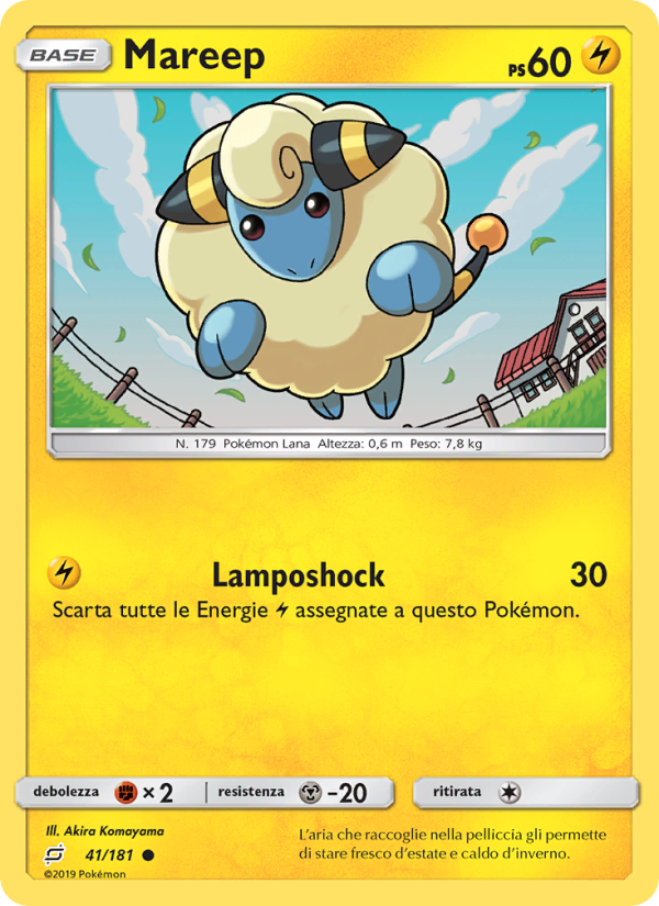 Mareep 041/196 — Team Up (Italian Pokémon TCG card)