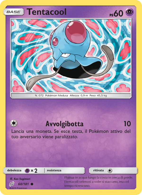 Tentacool 060/196 — Team Up (Italian Pokémon TCG card)