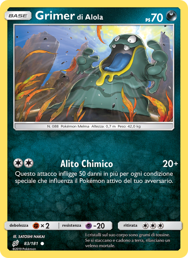 Grimer di Alola 083/196 — Team Up (Italian Pokémon TCG card)