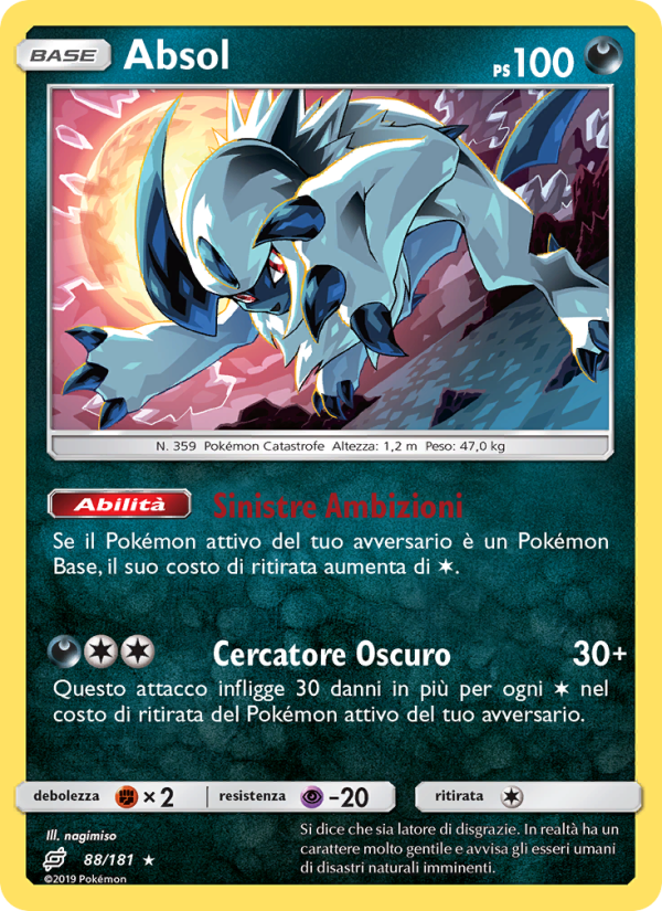 Absol 088/196 — Team Up (Italian Pokémon TCG card)