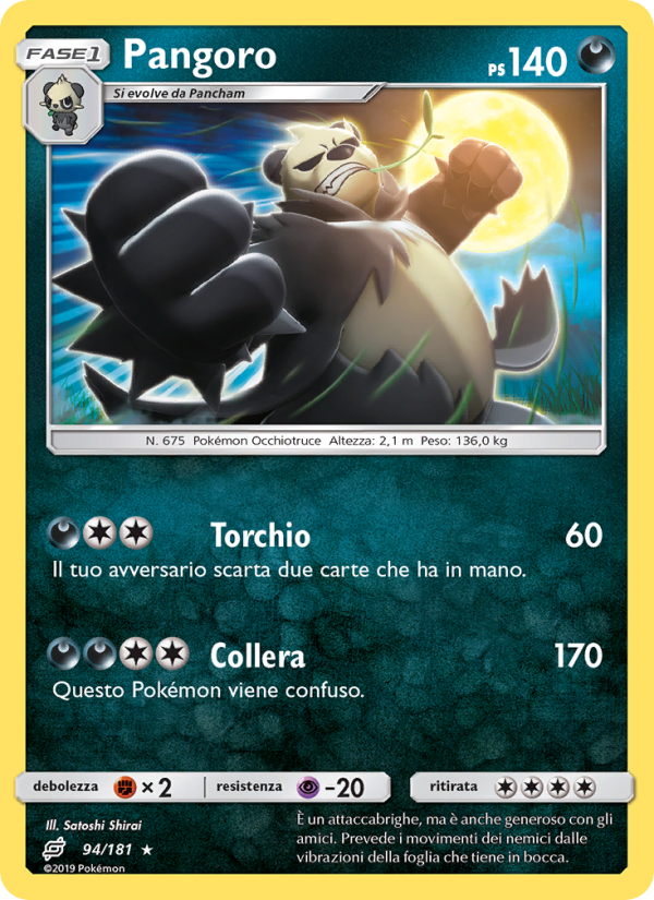 Pangoro 094/196 — Team Up (Italian Pokémon TCG card)
