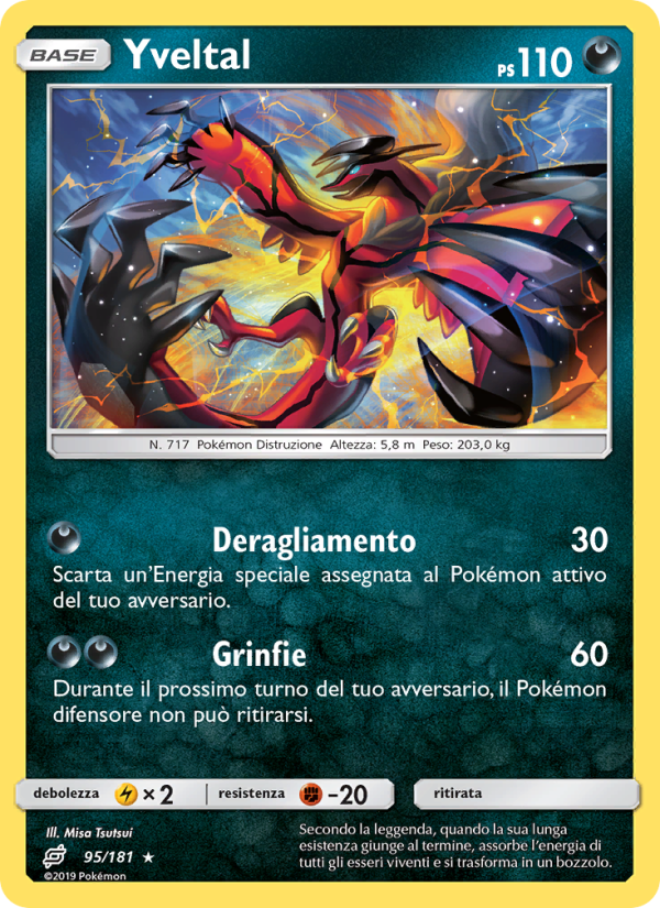 Yveltal 095/196 — Team Up (Italian Pokémon TCG card)