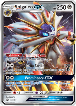 Solgaleo GX SM104 — Sun & Moon Promos (Italian Pokémon TCG card)