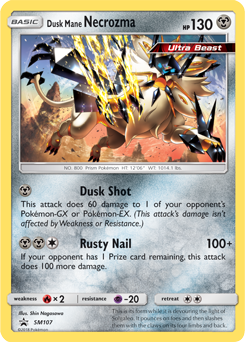 Necrozma Criniera del Vespro SM107 — Sun & Moon Promos (Italian Pokémon TCG card)