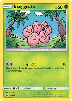 Exeggcute SM119 — Sun & Moon Promos (Italian Pokémon TCG card)