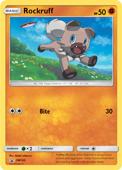 Rockruff SM120 — Sun & Moon Promos (Italian Pokémon TCG card)