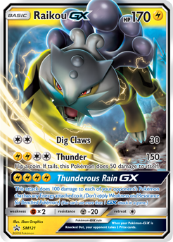 Raikou GX SM121 — Sun & Moon Promos (Italian Pokémon TCG card)
