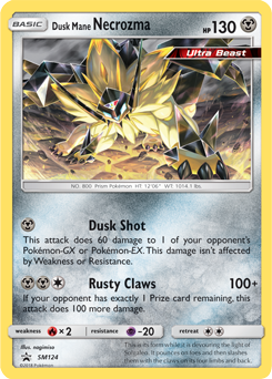 Necrozma Criniera del Vespro SM124 — Sun & Moon Promos (Italian Pokémon TCG card)