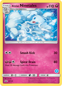 Ninetales di Alola SM128 — Sun & Moon Promos (Italian Pokémon TCG card)