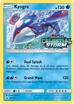 Kyogre SM129 — Sun & Moon Promos (Italian Pokémon TCG card)