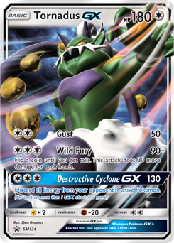 Tornadus GX SM134 — Sun & Moon Promos (Italian Pokémon TCG card)