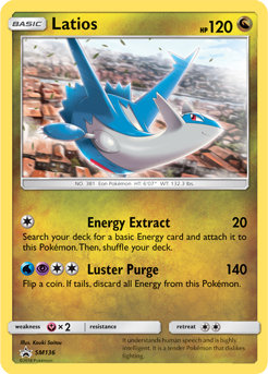Latios SM136 — Sun & Moon Promos (Italian Pokémon TCG card)