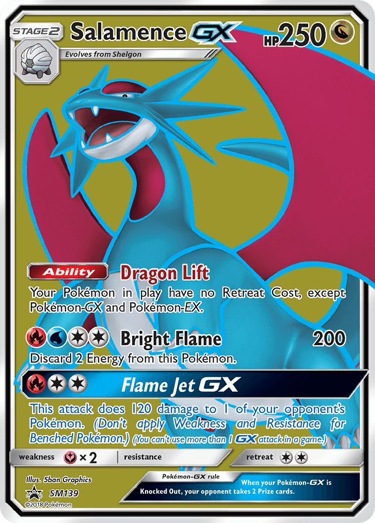 Salamence GX SM139 — Sun & Moon Promos (Italian Pokémon TCG card)