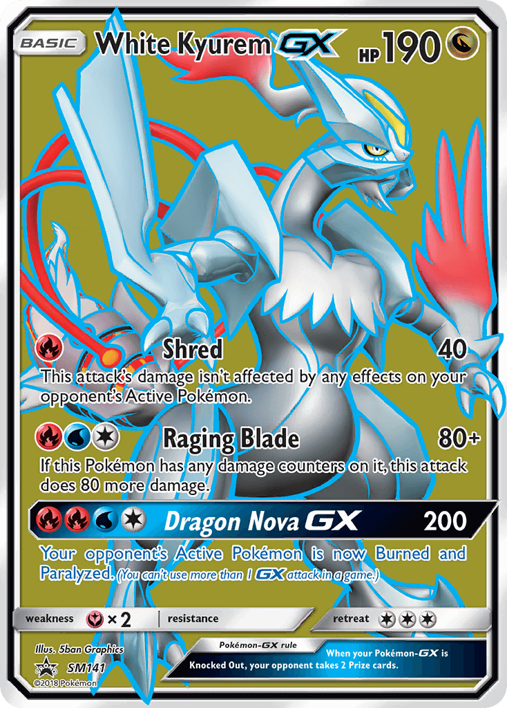 Kyurem Bianco GX SM141 — Sun & Moon Promos (Italian Pokémon TCG card)
